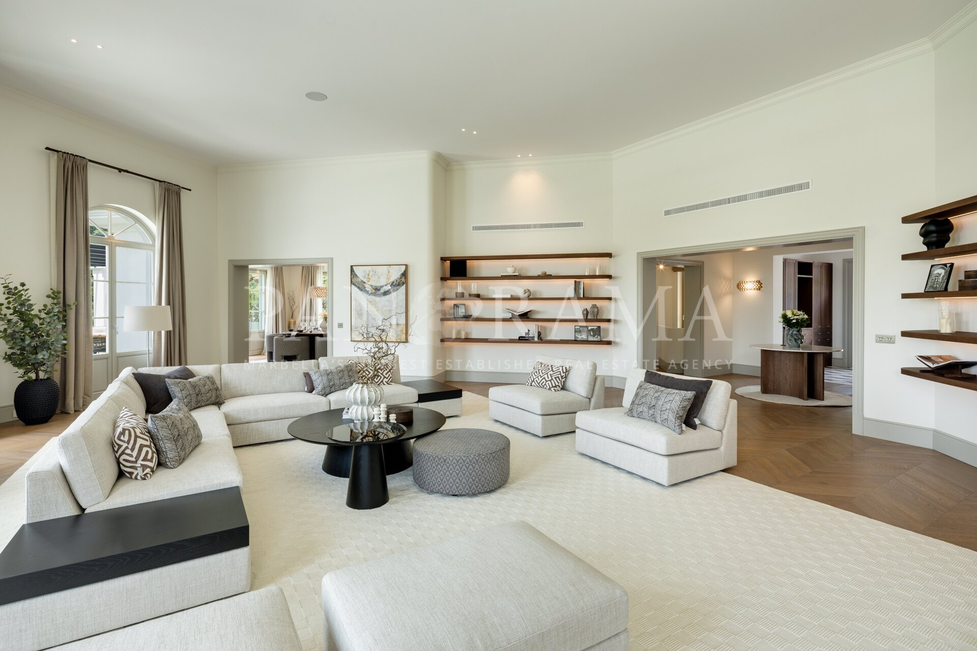 the sitting room, in the approved palette.